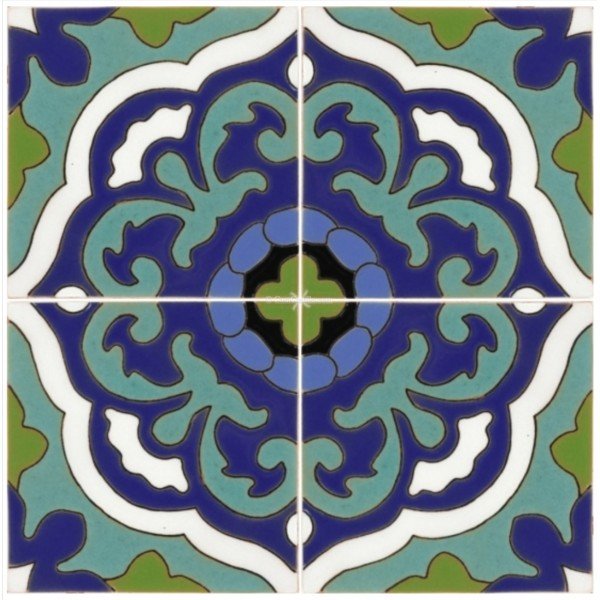 Ceramic High Relief Tile Gardena Blue